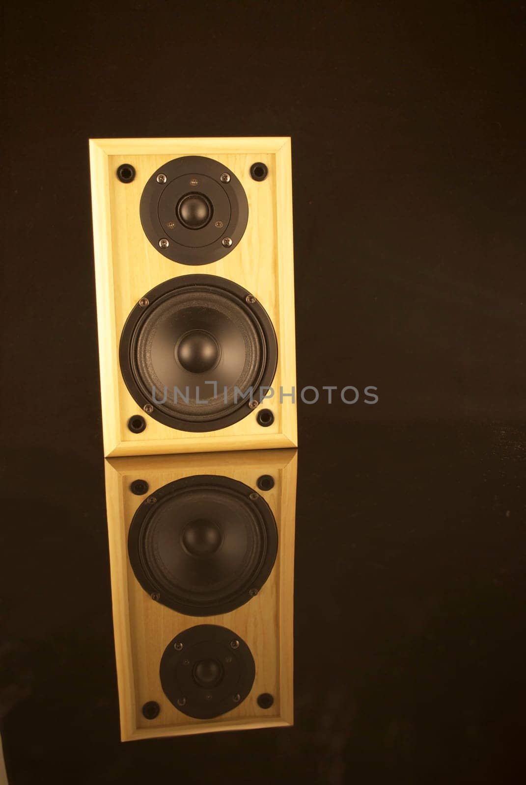 Speaker with reflection
