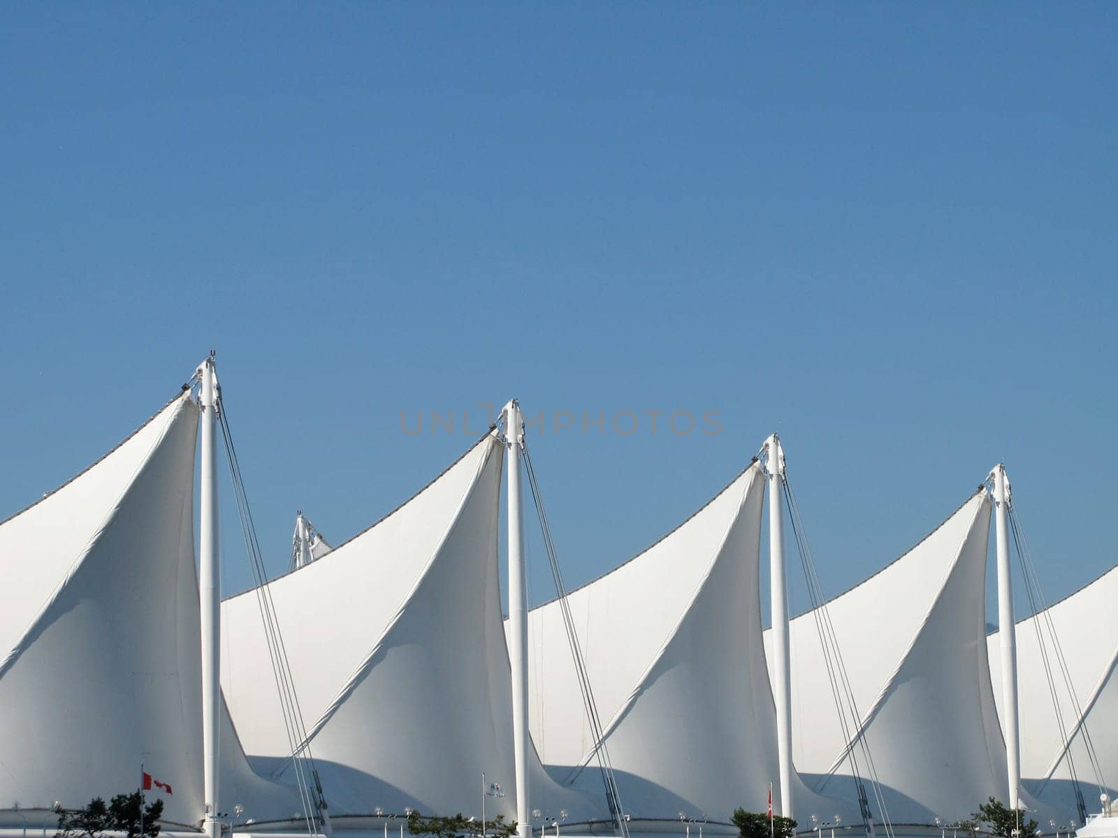 Modern roof construction v blue sky