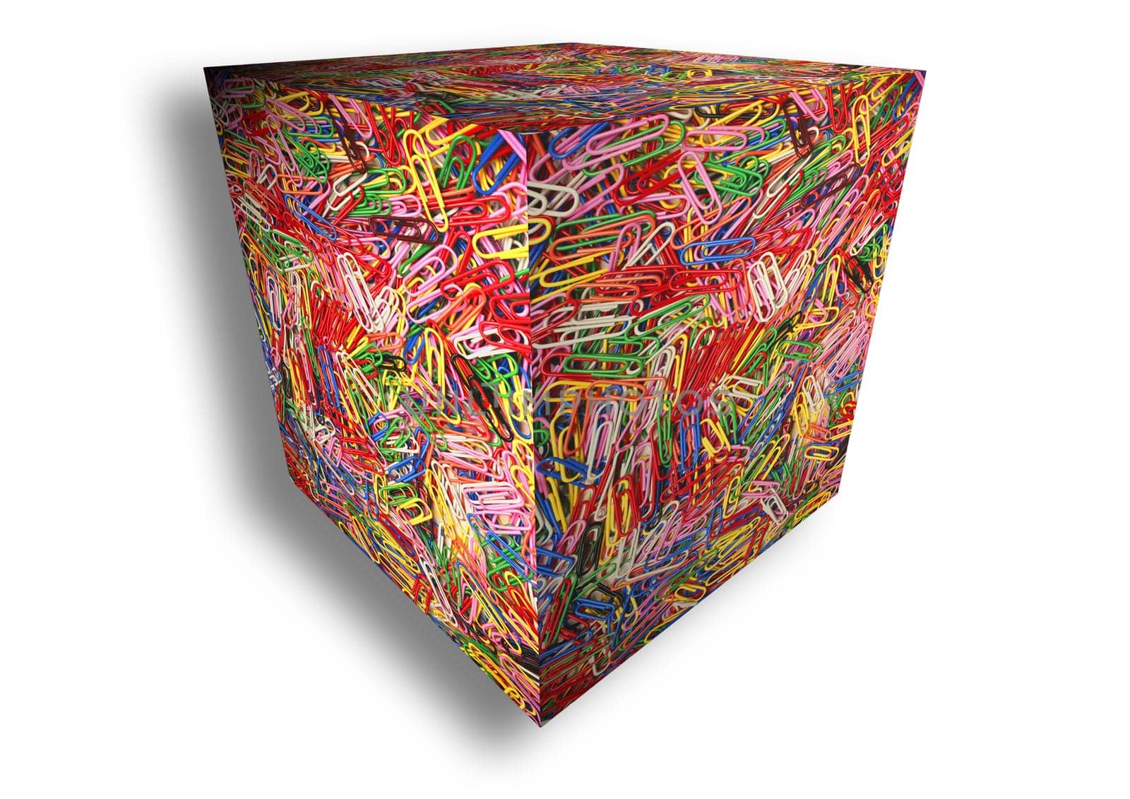 3D paper clips design element