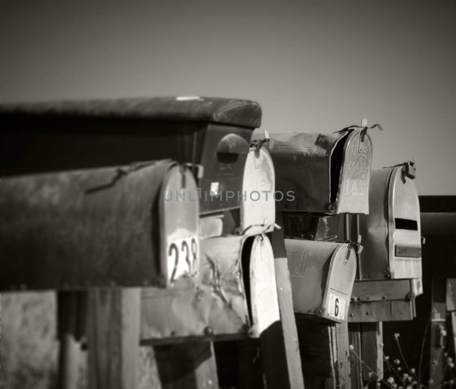 Grungy mailboxes