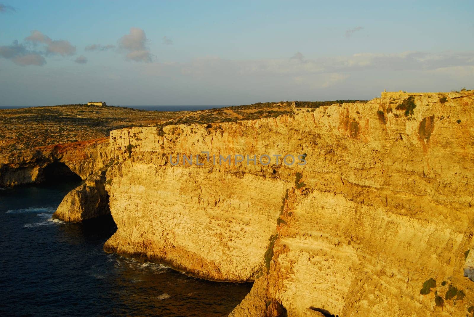 Walking on the rocky cliffs