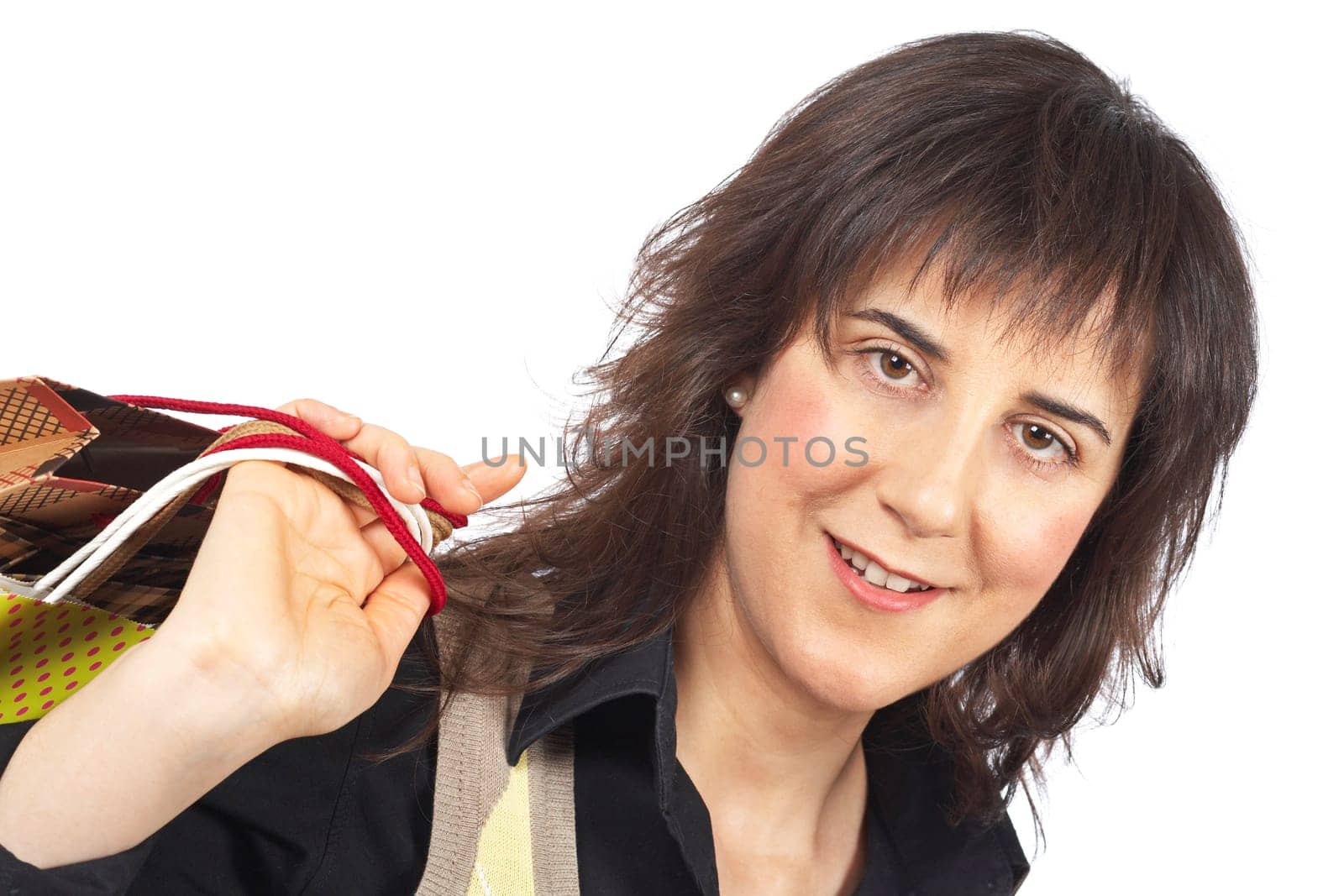 Woman holding shopping bags