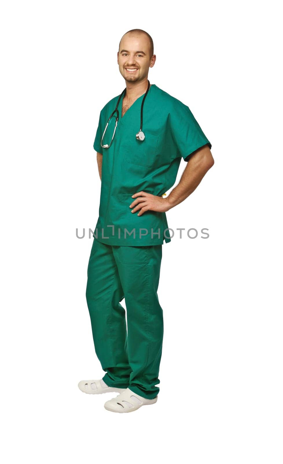 doctor on white