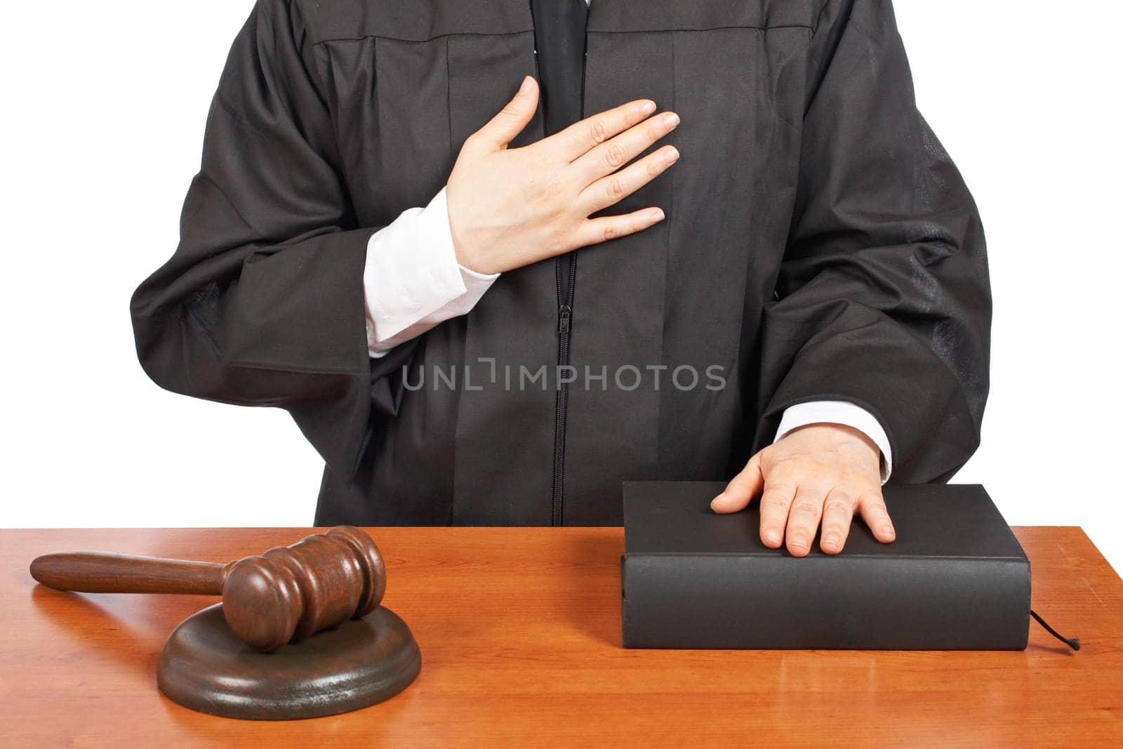 Female judge taking oath