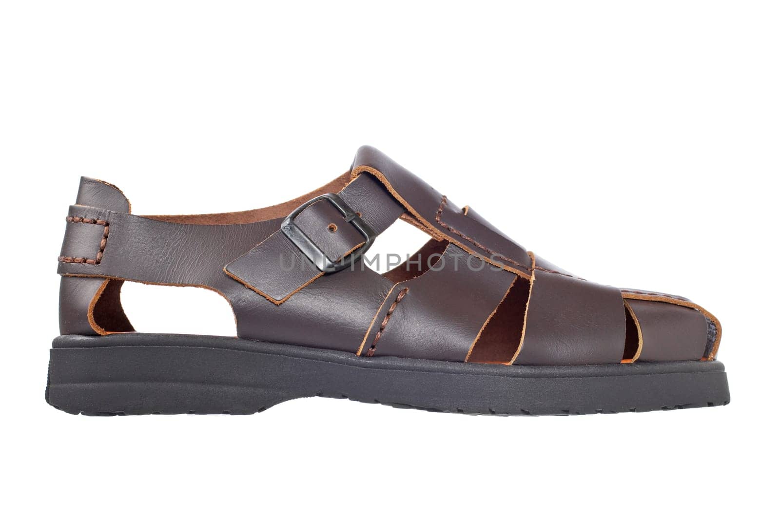 Brown leather sandal