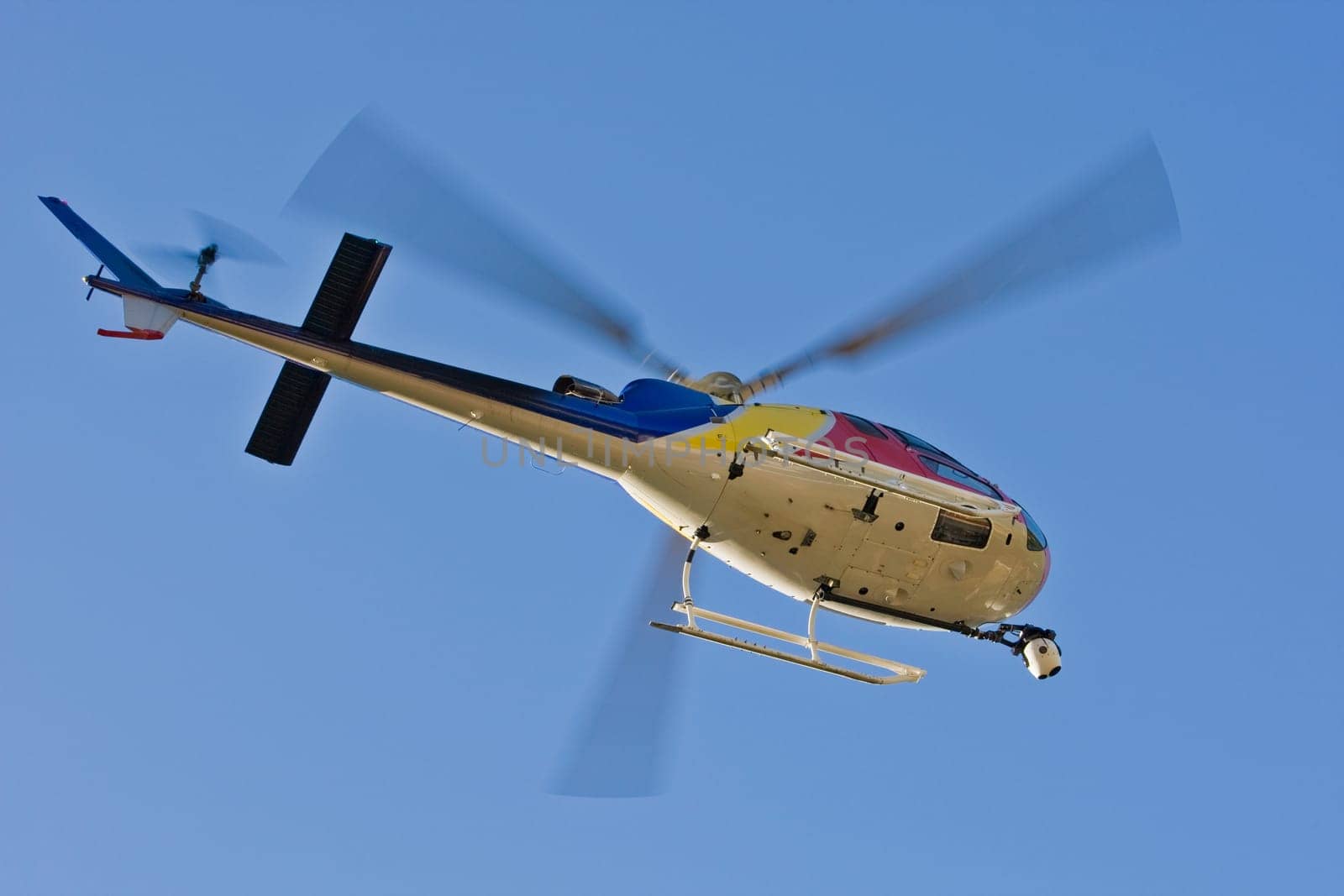 Helicopter with camera