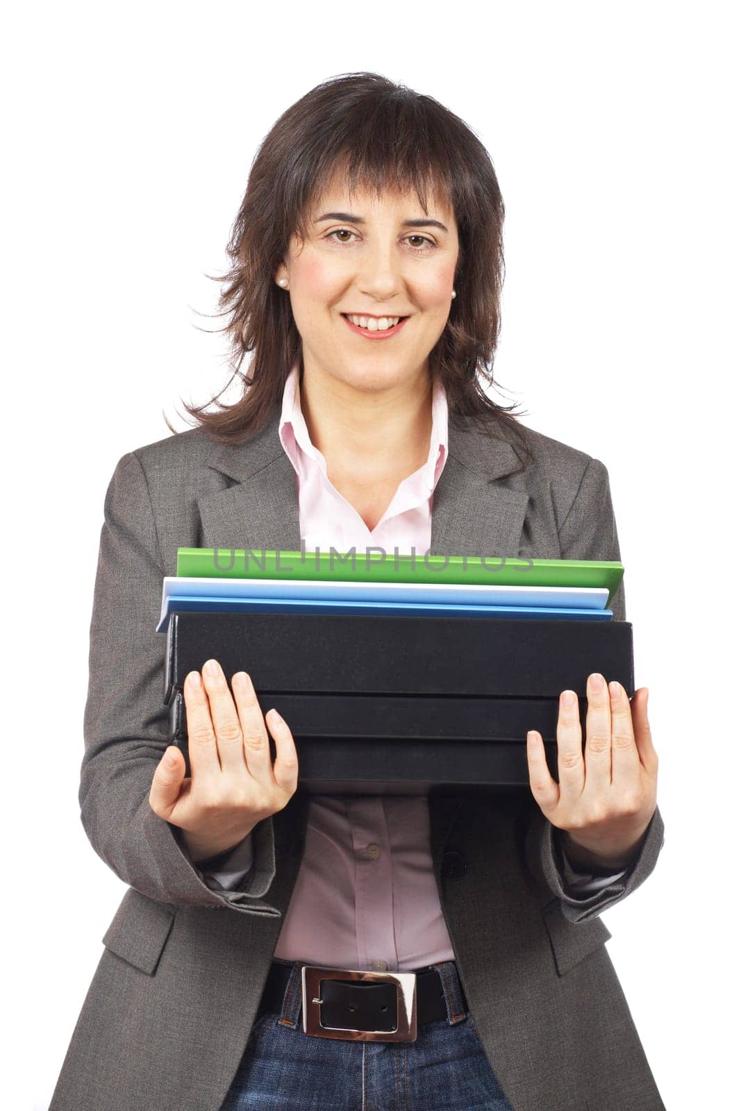 Busy business woman