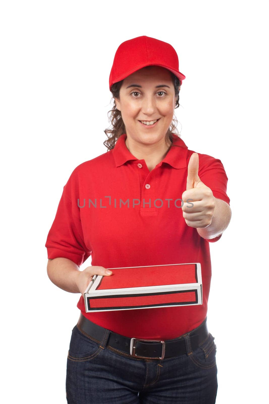 Pizza delivery woman