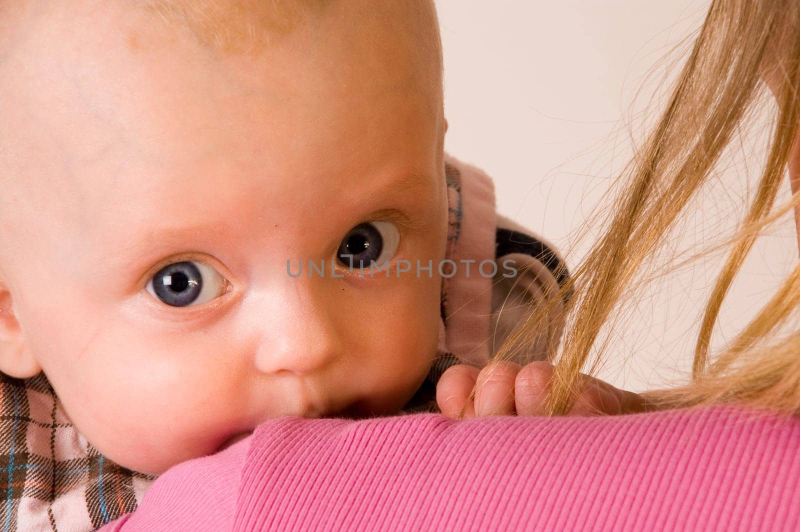 baby on shoulder