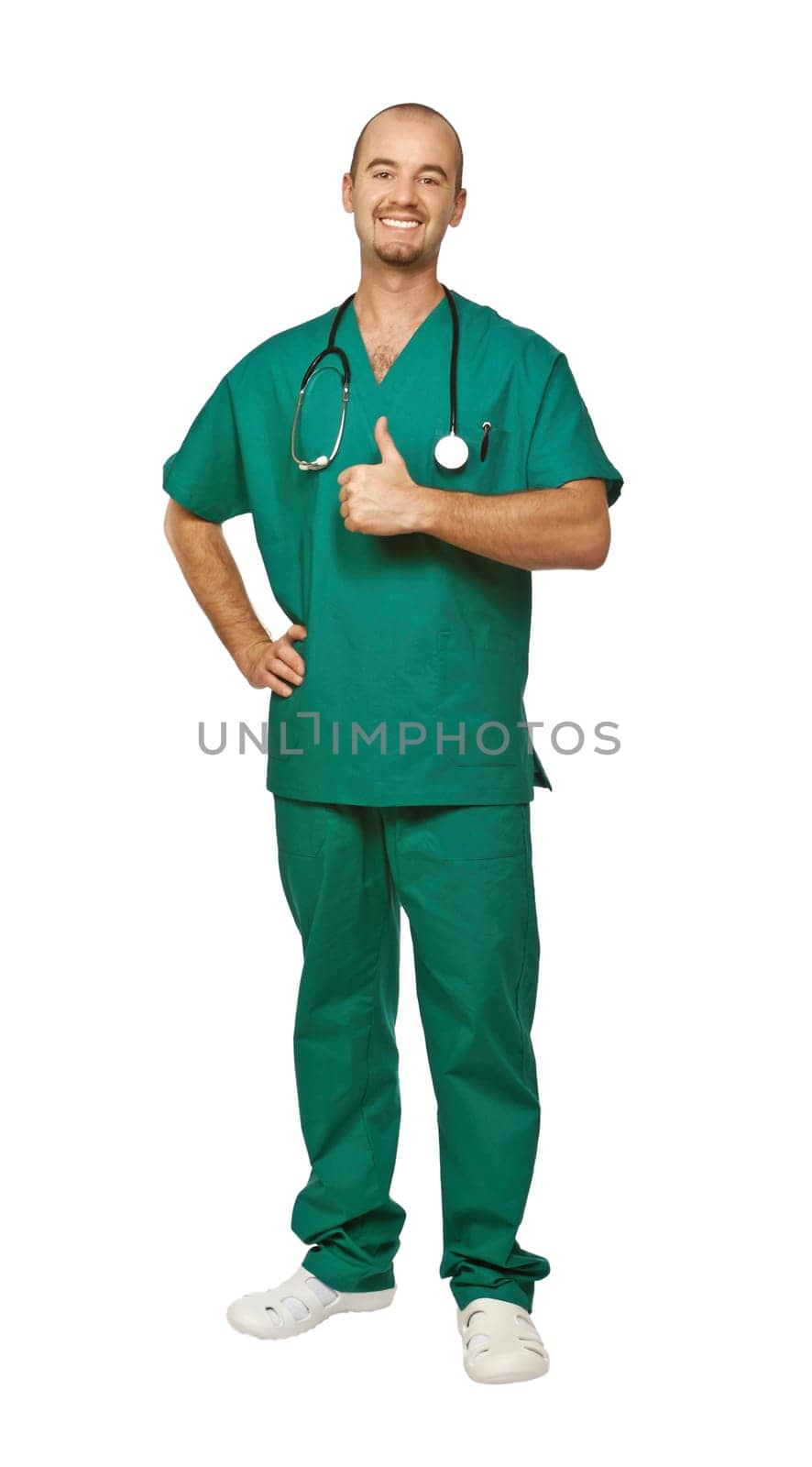 doctor on white
