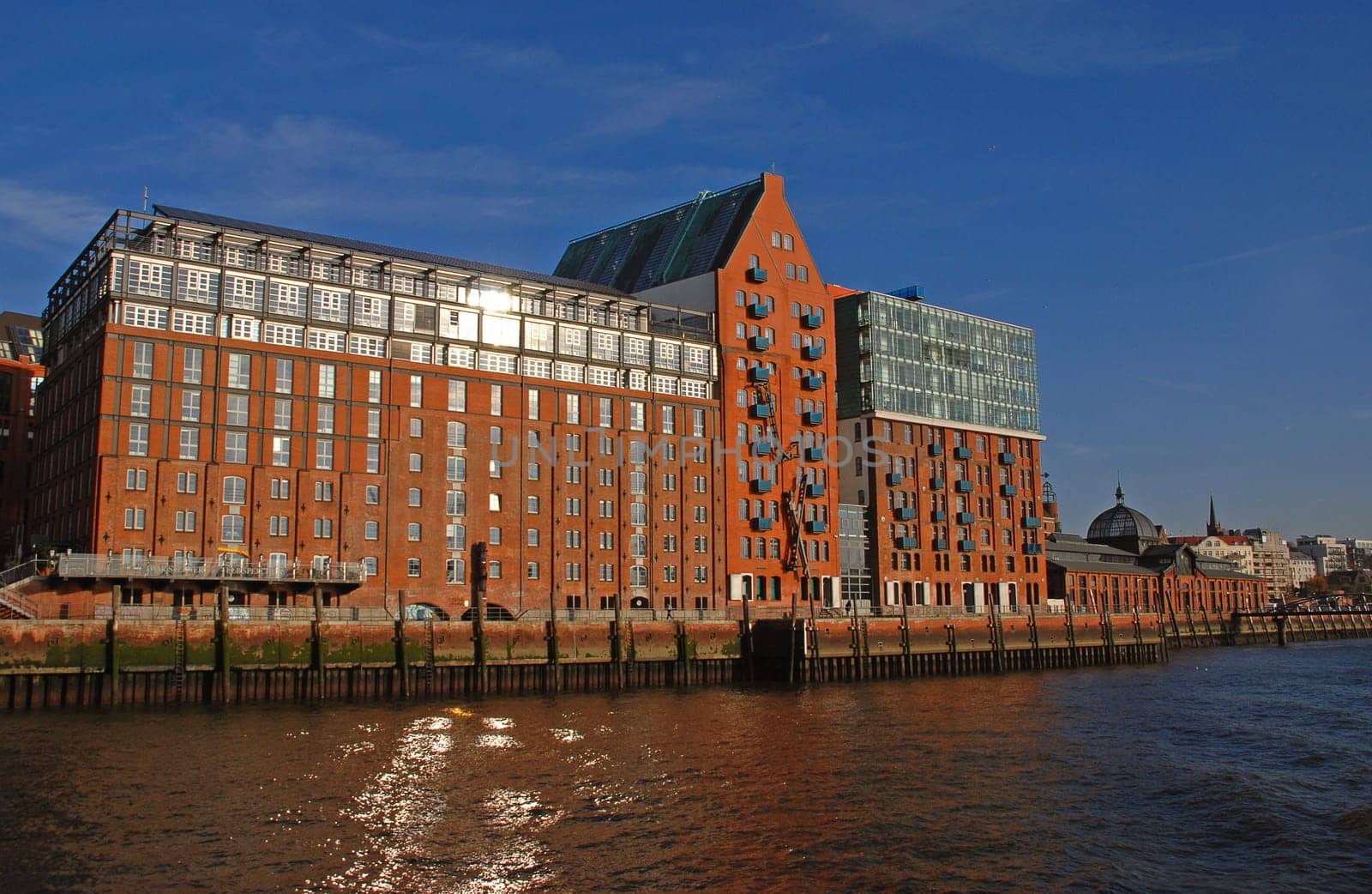 old warehouse building in the port of Hamburg