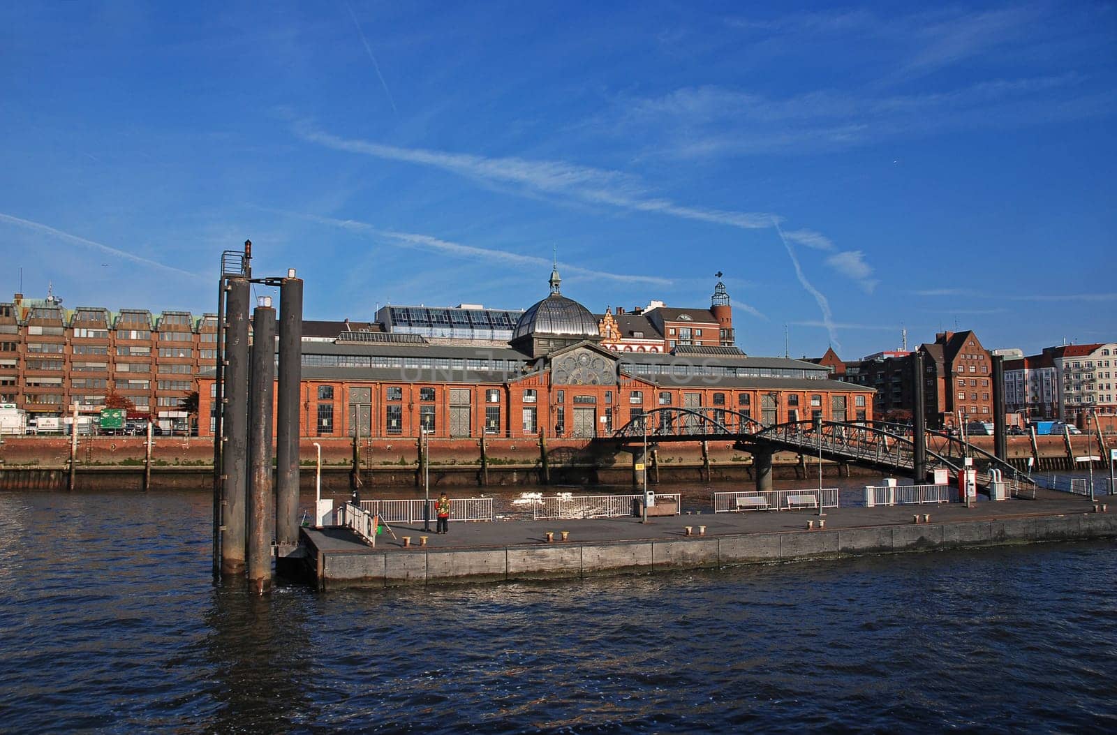 old fish training hall in the port of Hamburg