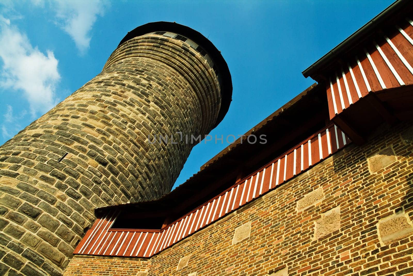 Castle in Nuremberg with Sinnwellturm