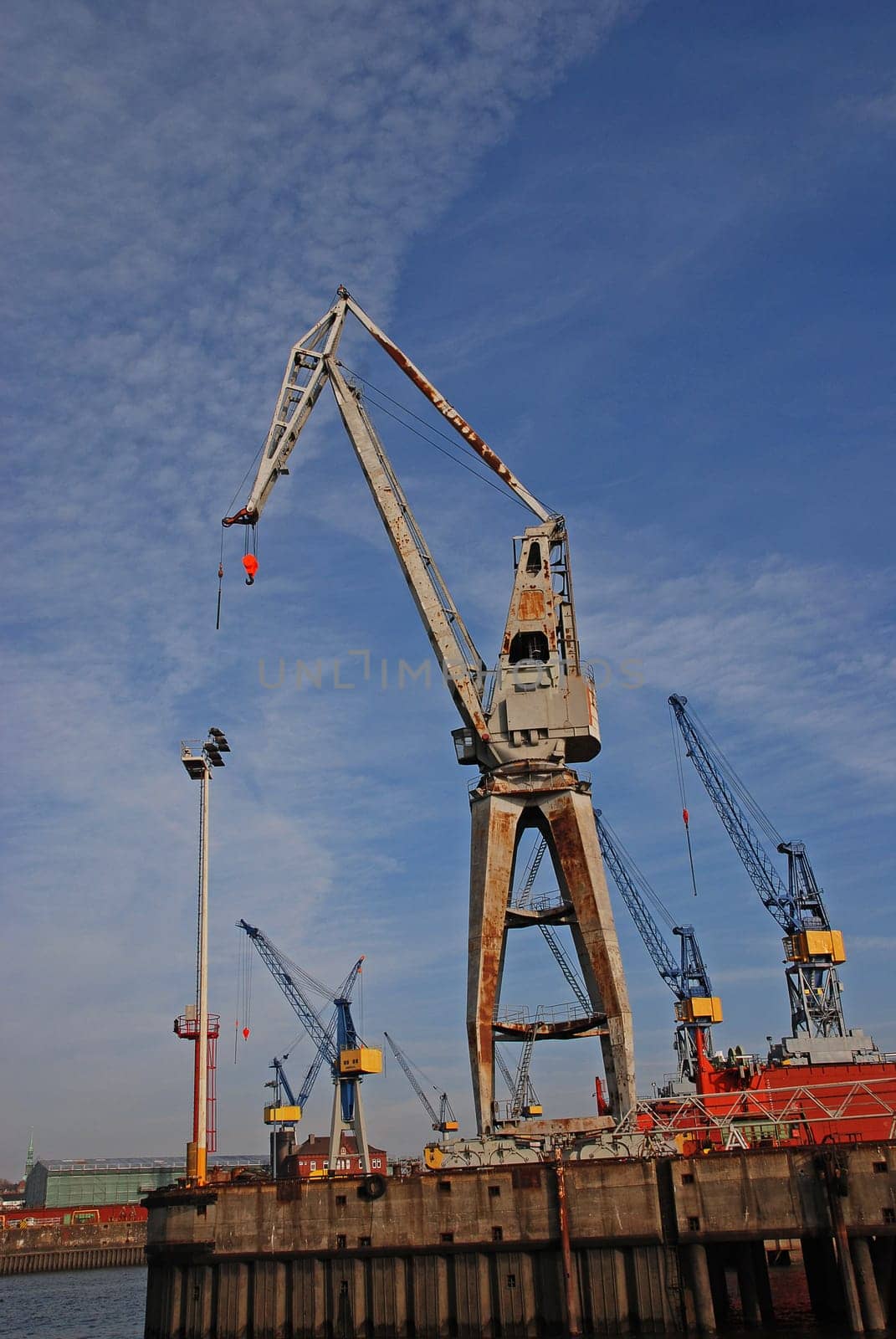 Loading cranes Port of Hamburg
