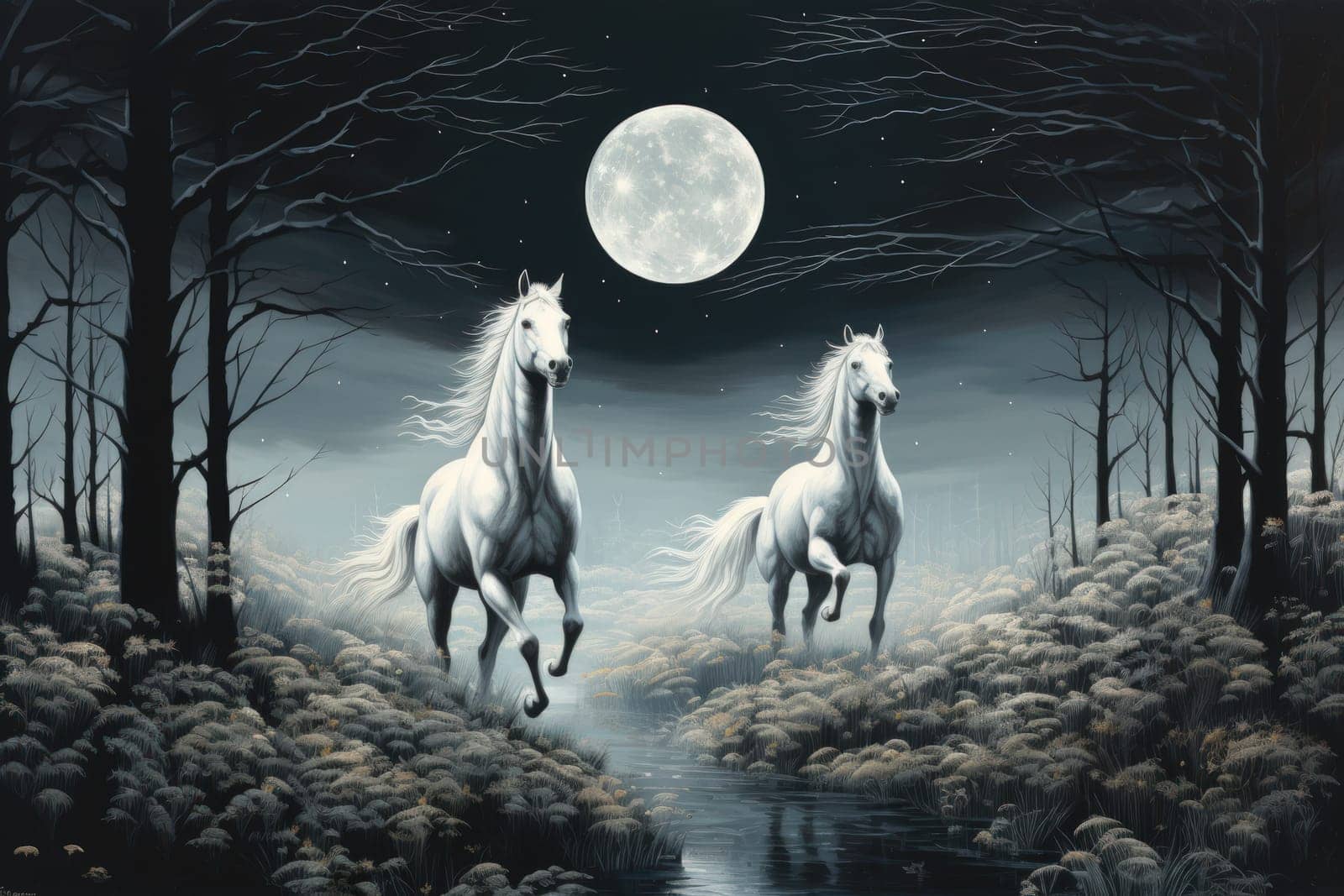 Embark on a mystical journey where elusive centaurs, with their ethereal grace, gallop through moonlit meadows.