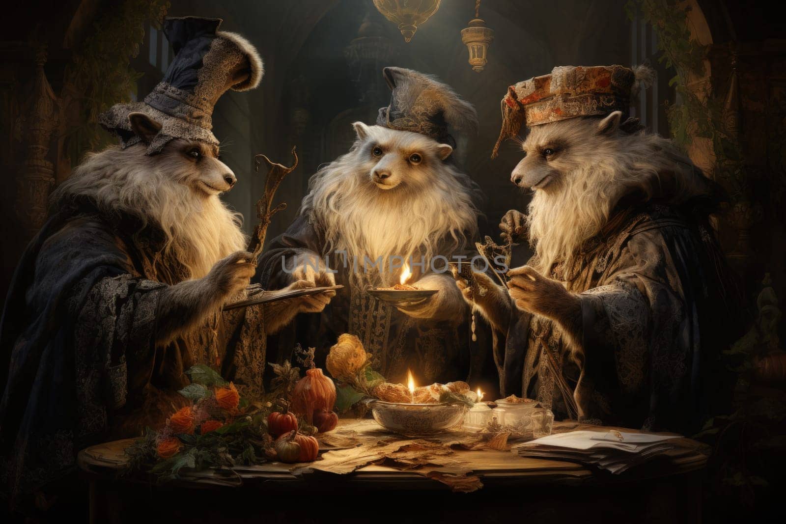 Enter a whimsical world where charming talking animals, with their enchanting voices and wisdom, offer sage advice to those in need.