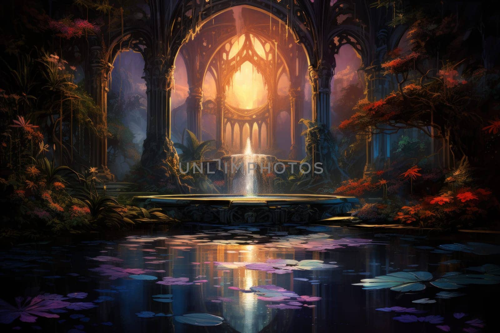 In the realm of fantasy, there are mystical and enchanting song fountains that bring harmony to the world around them.