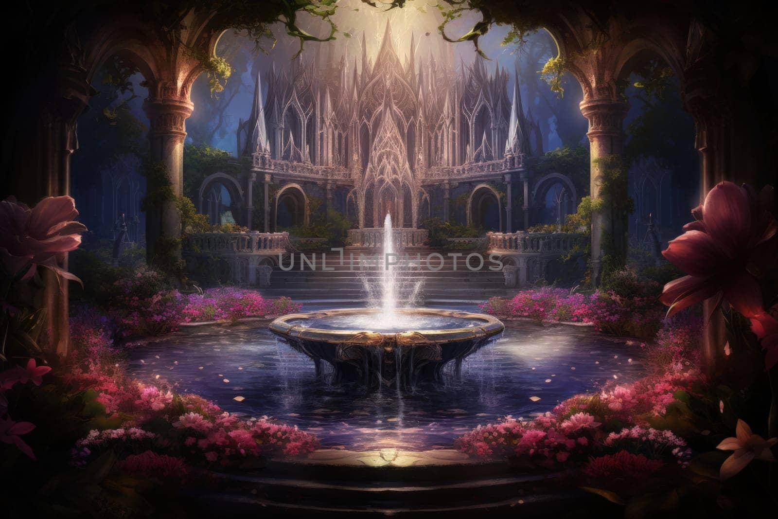 In the realm of fantasy, there are mystical and enchanting song fountains that bring harmony to the world around them.