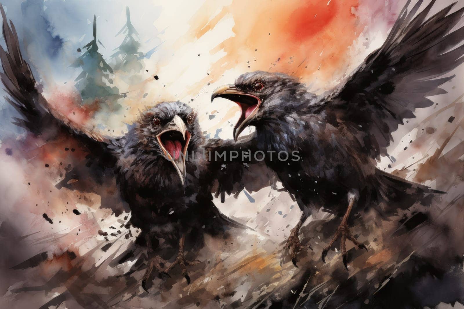 Enter the realm of fantasy and encounter the cursed wereravens, unfortunate beings caught in an eternal cycle of shifting between human and raven forms.