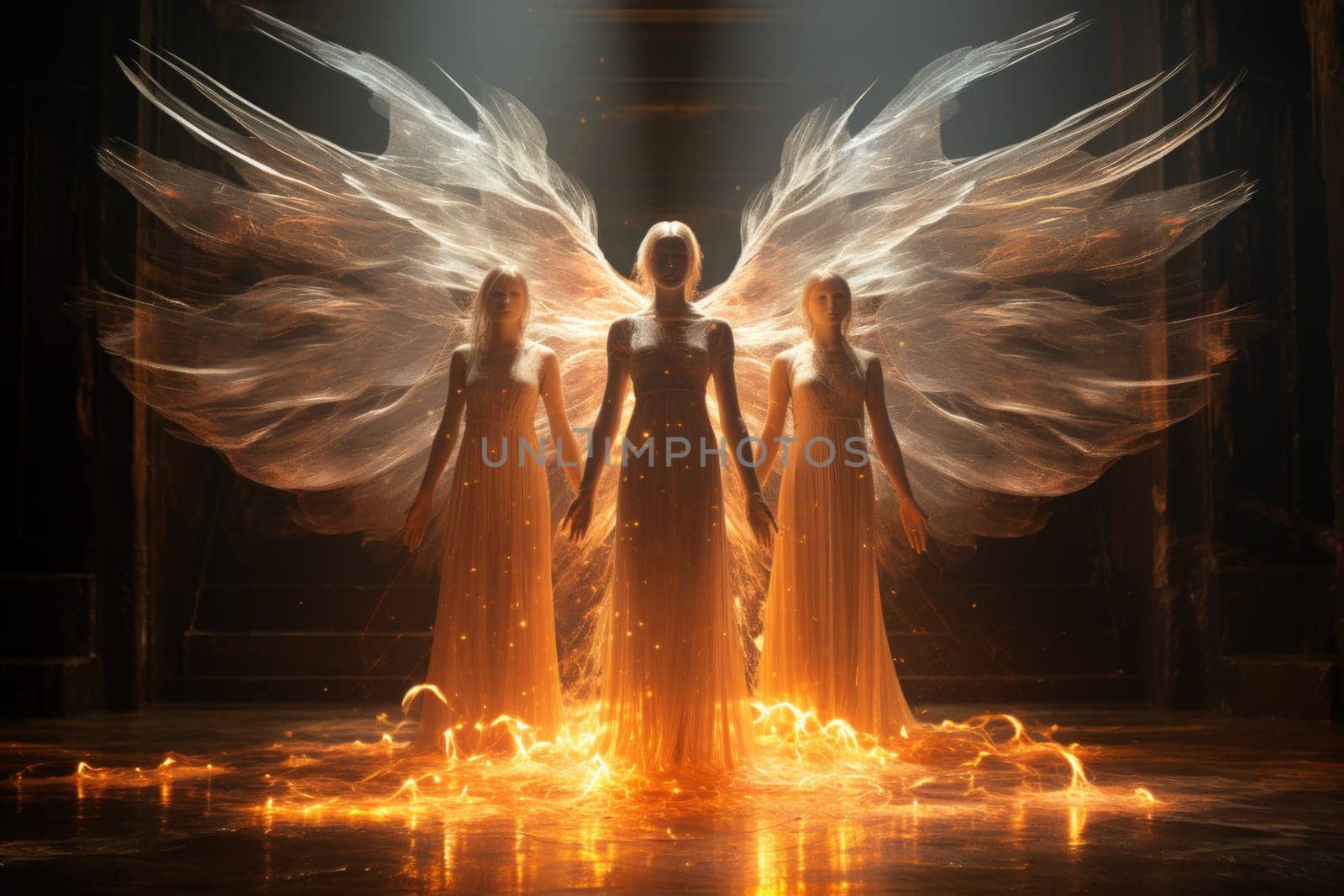 In the realm of fantasy, celestial beings captivate with their ethereal presence. These radiant creatures, adorned with wings of pure light, embody grace and purity.