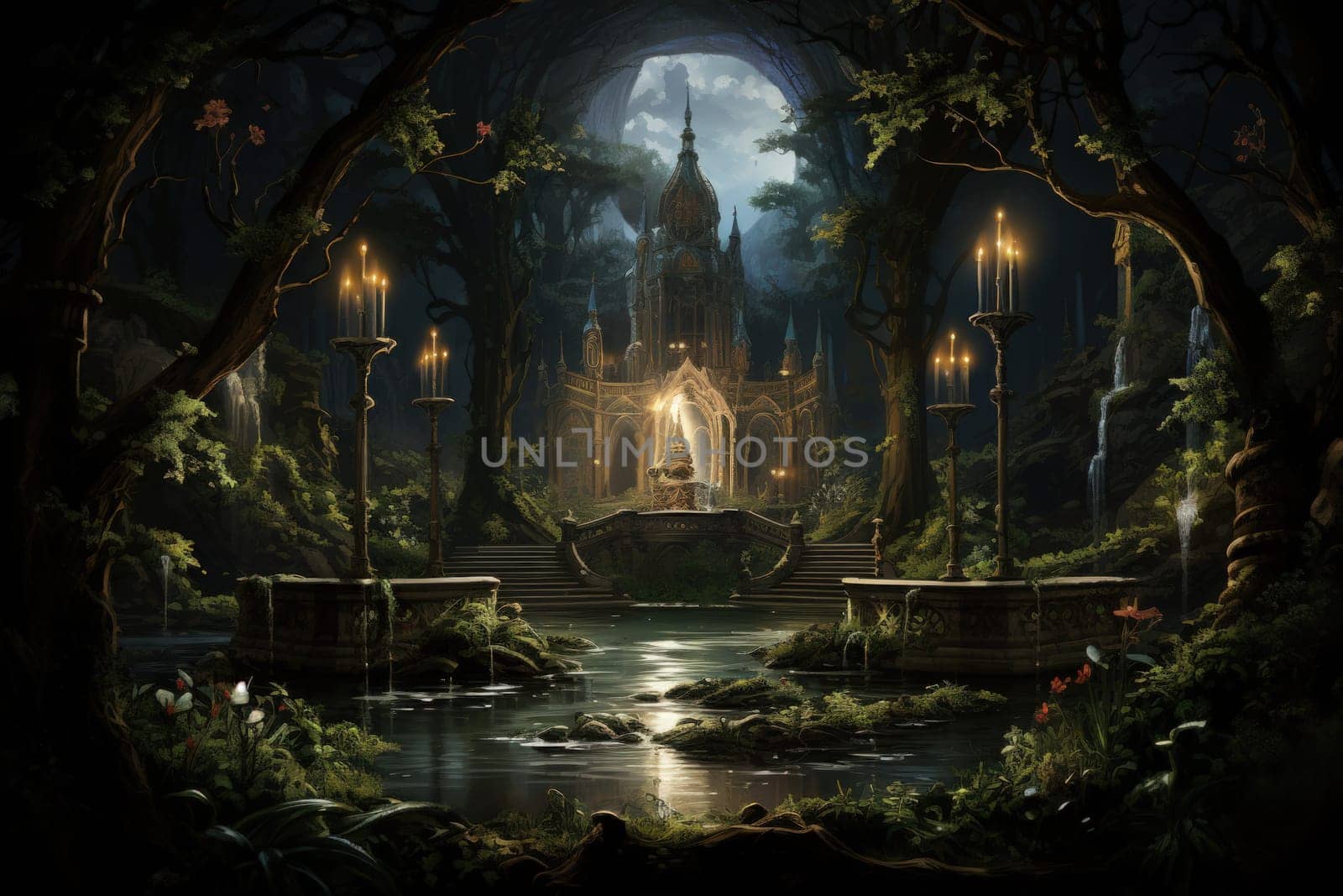 In the realm of fantasy, there are mystical and enchanting song fountains that bring harmony to the world around them.