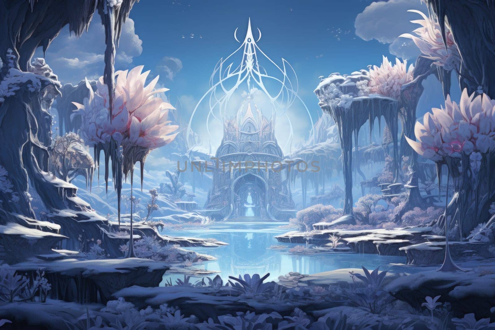 Immerse yourself in the enchanting world of fantasy and witness the elegance of the frost faeries.