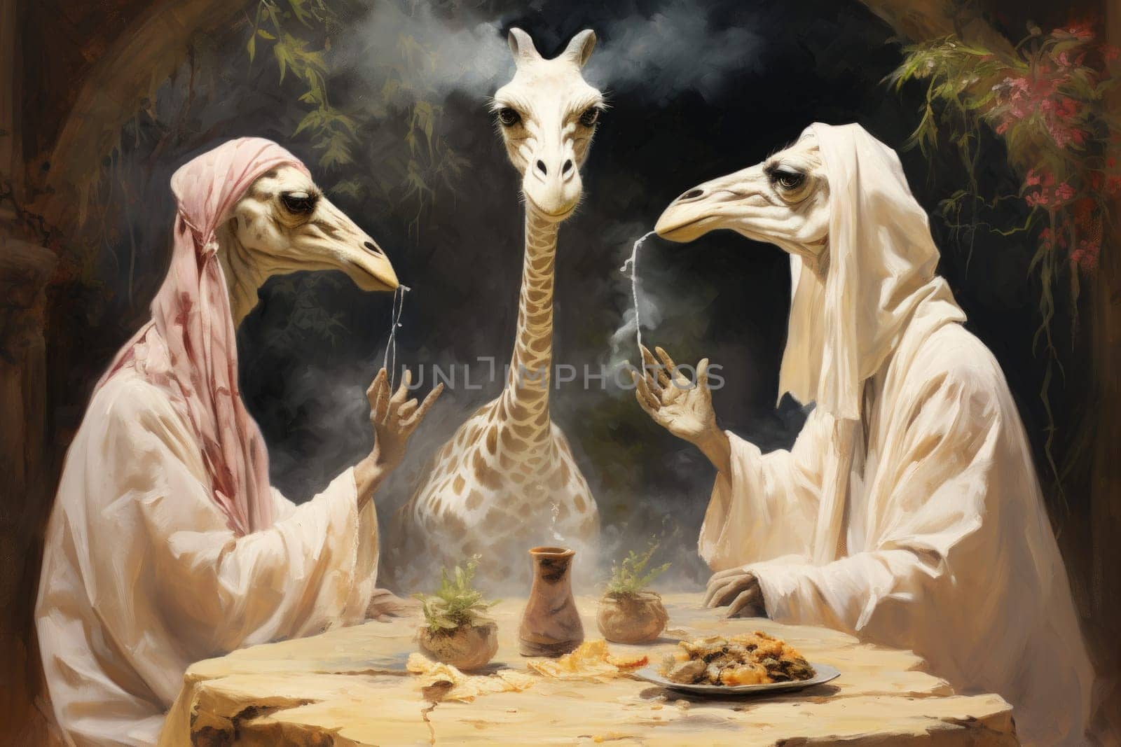 Enter a whimsical world where charming talking animals, with their enchanting voices and wisdom, offer sage advice to those in need.