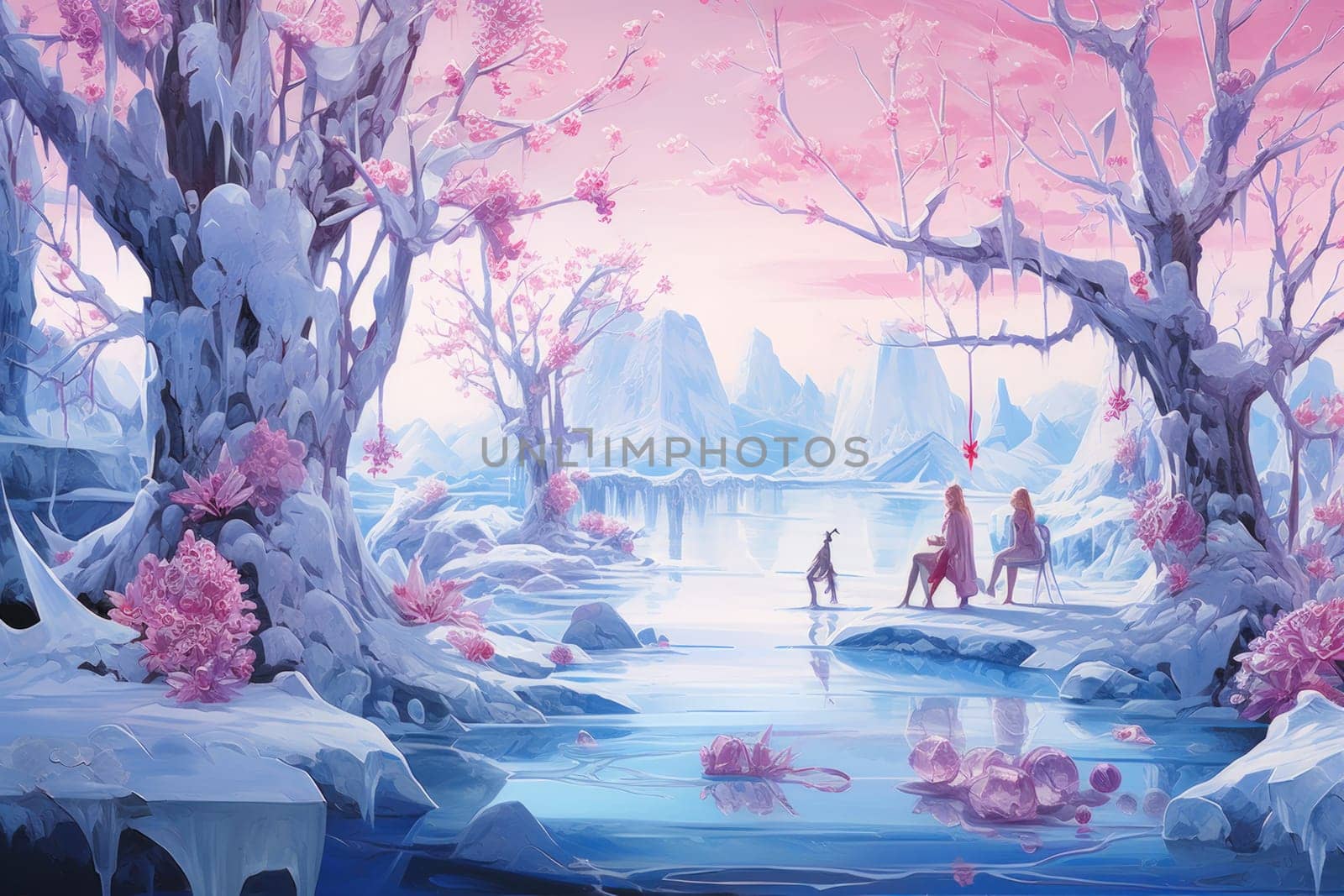 Immerse yourself in the enchanting world of fantasy and witness the elegance of the frost faeries.