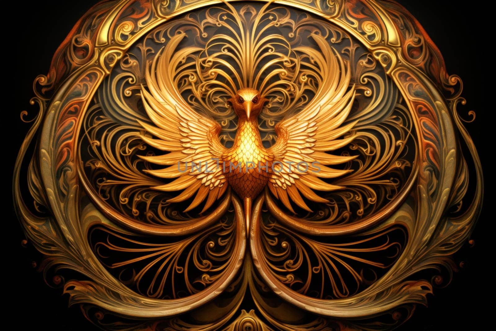 Behold the magnificent gilded phoenixes, radiant beings of myth and legend. With their resplendent feathers of gold and fire, they embody the eternal cycle of rebirth and resurrection.