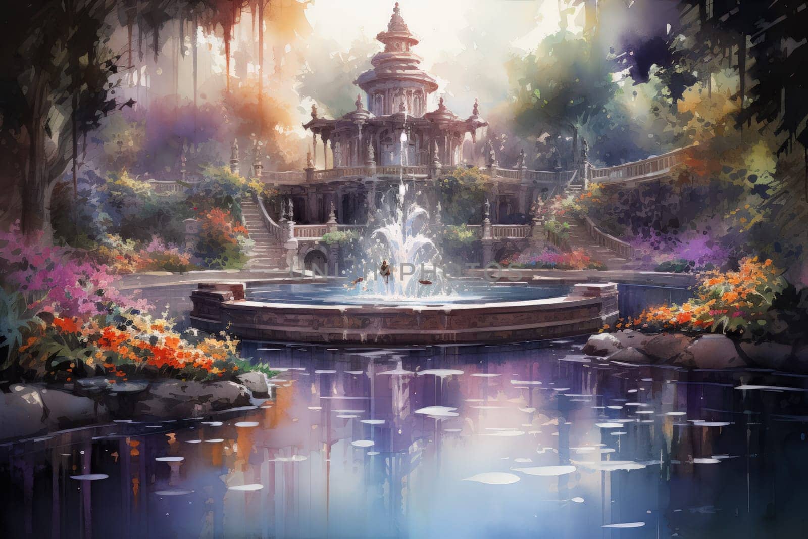 In the realm of fantasy, there are mystical and enchanting song fountains that bring harmony to the world around them.