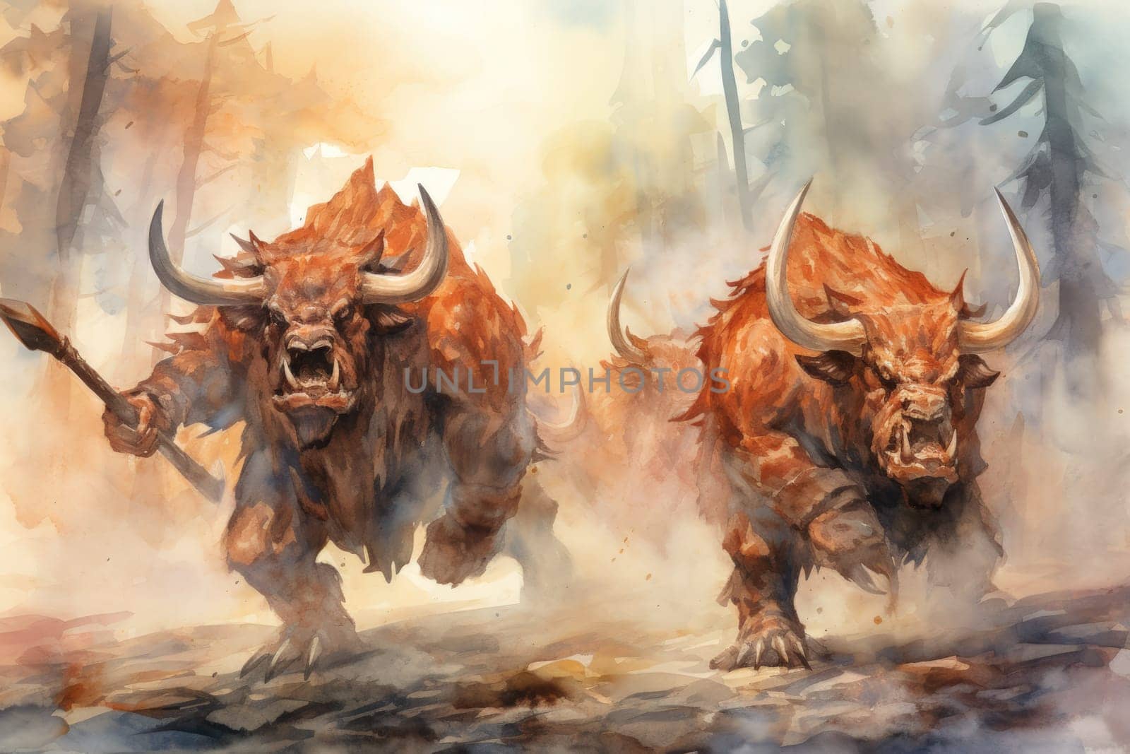 Enter a world of myth and legend where ferocious minotaurs, half-human and half-bull, reign supreme.