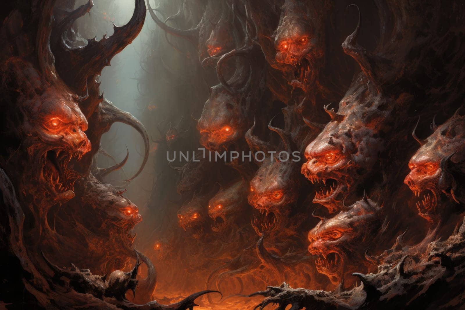 Witness the awe-inspiring power of the elemental realm with this captivating illustration by a professional visual artist.