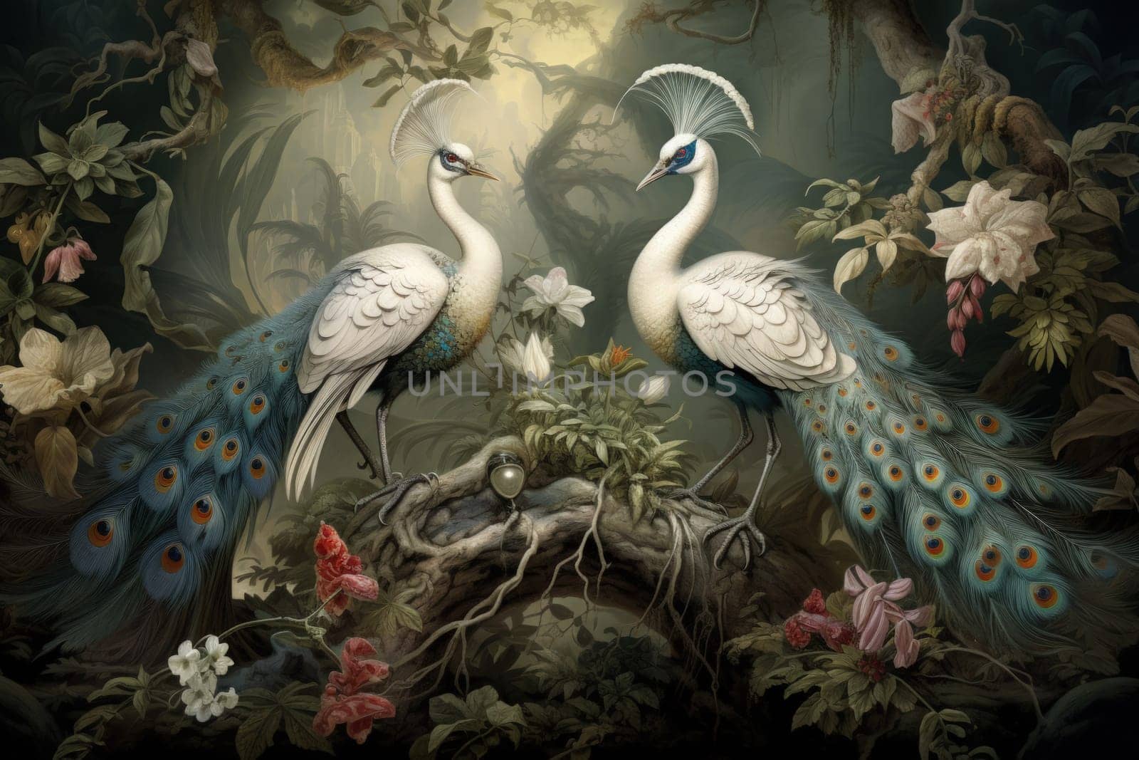 Immerse yourself in the enchanting realm of fantasy with this captivating illustration by a professional visual artist.