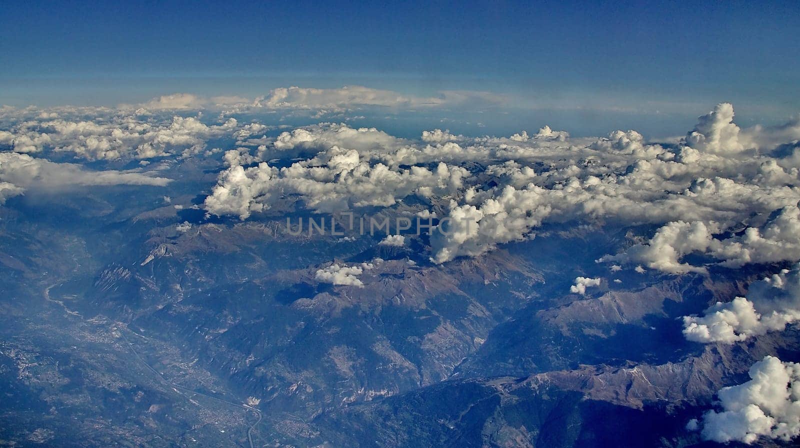 Cloud layer from above