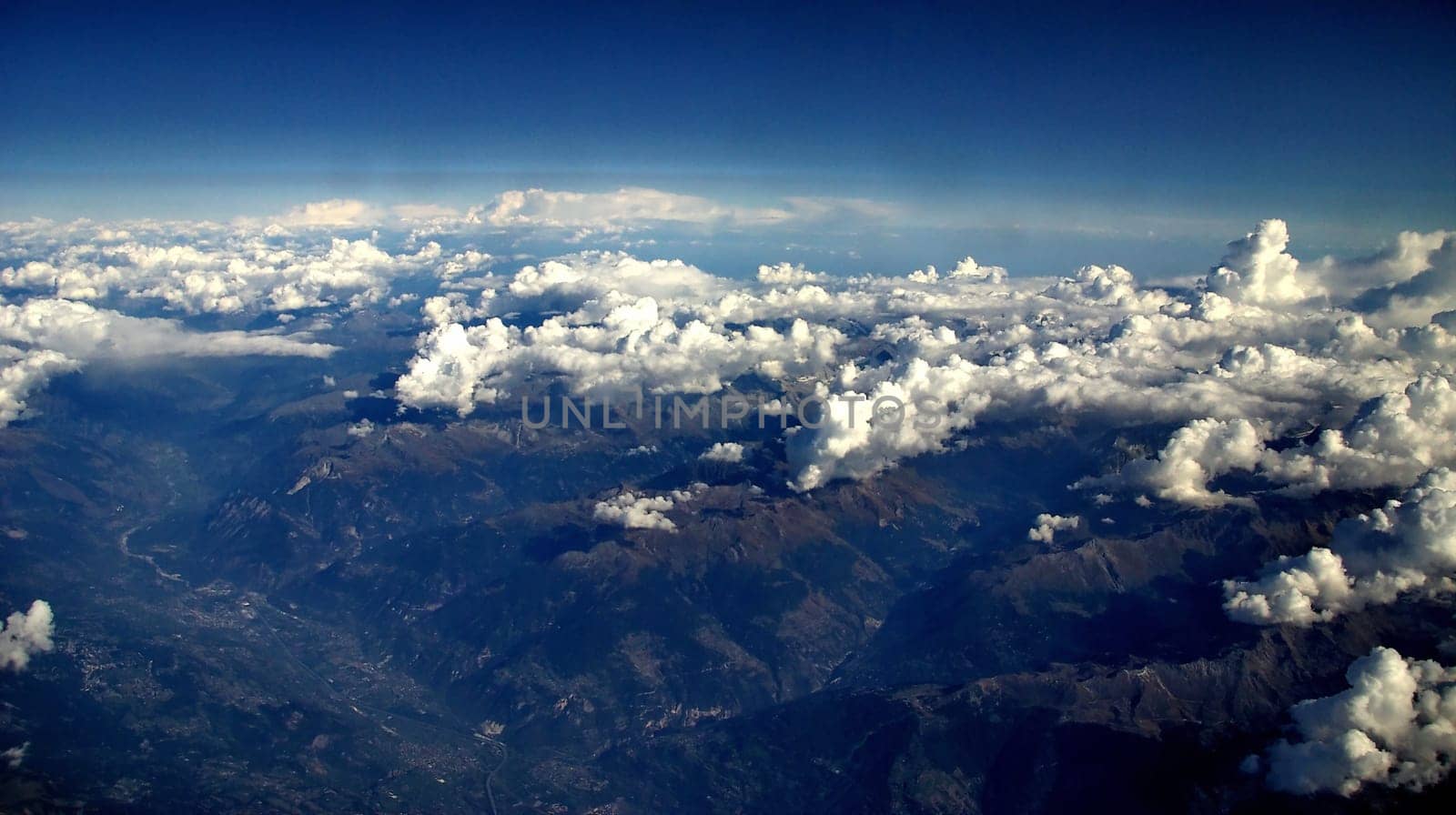 Cloud layer from above