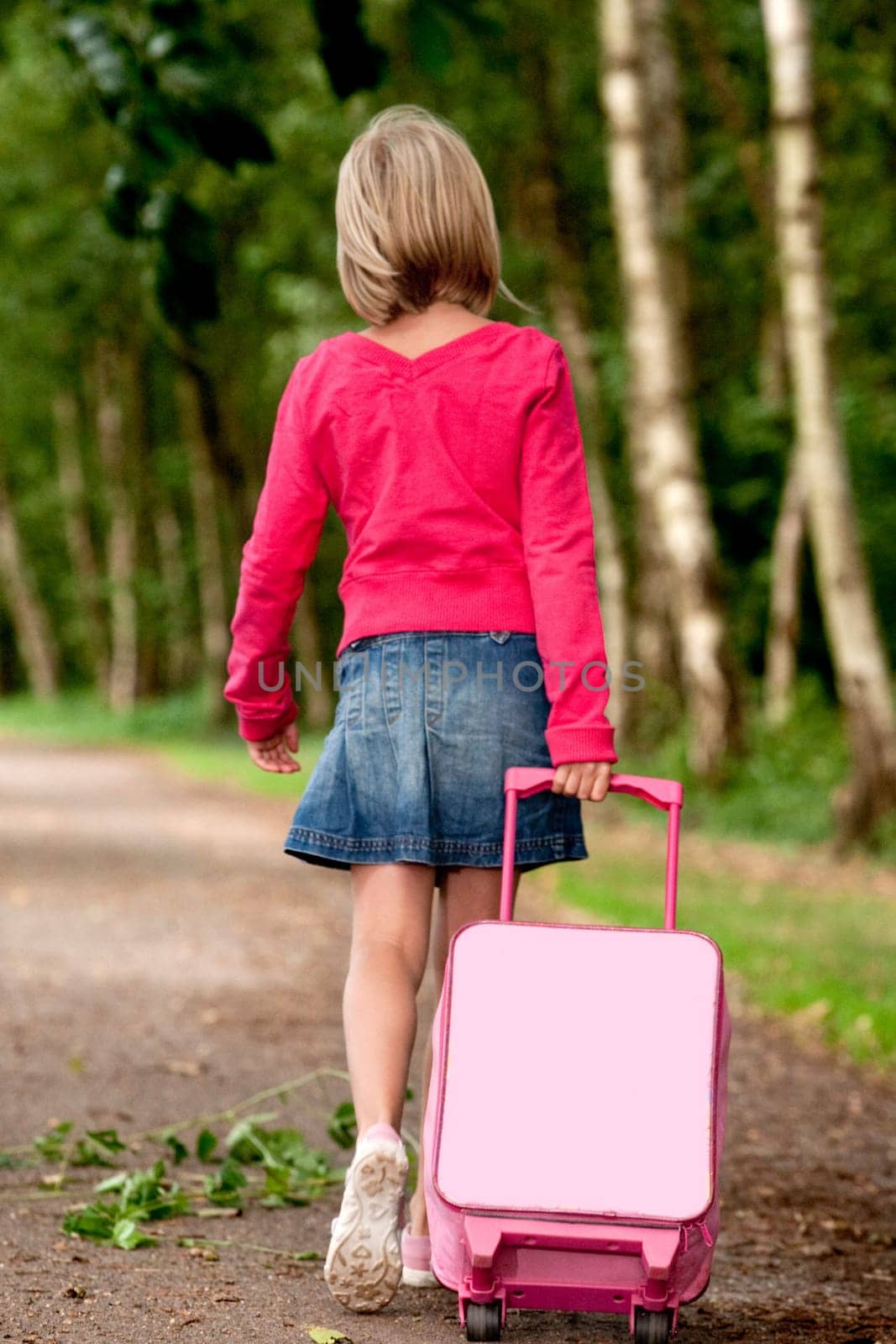 Girl is waiting to travel