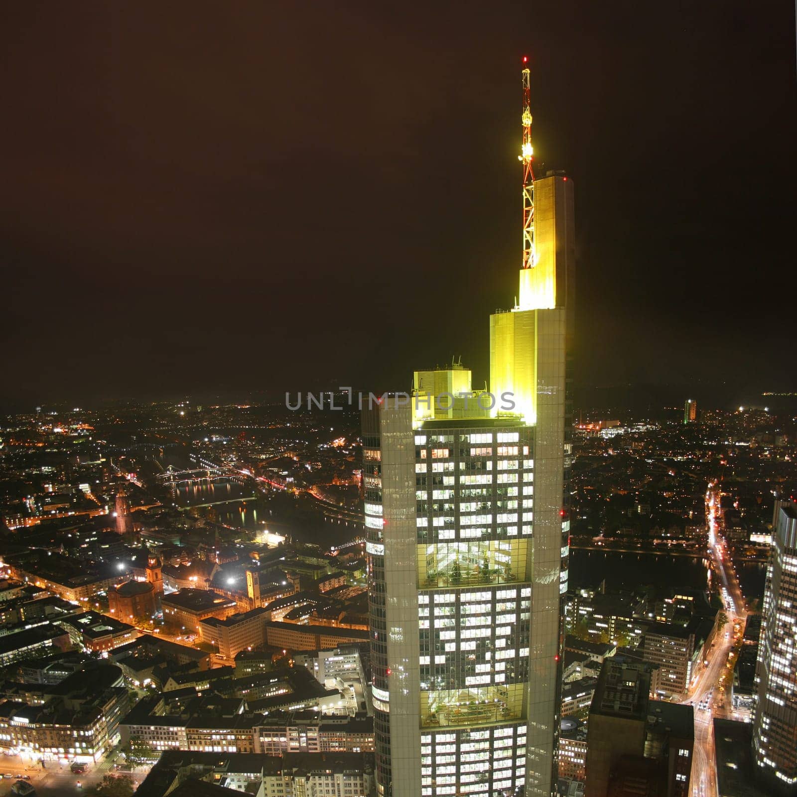 Frankfurt skyline with Commerzbank Tower