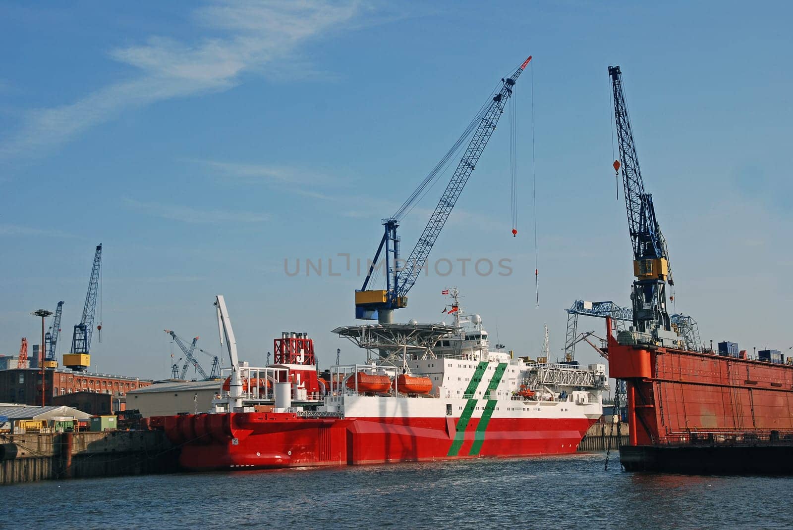 Container cranes Port of Hamburg