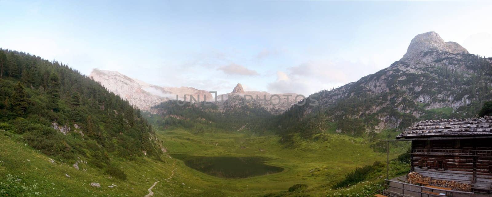 Panorama Funtensee in the bayr. Alps