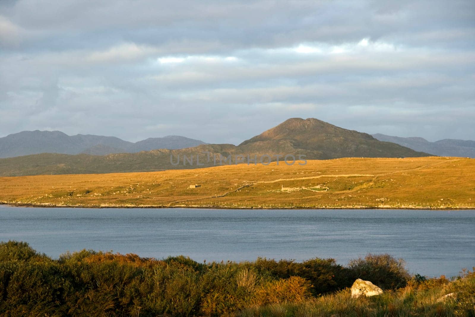 Mountains in the evening sun