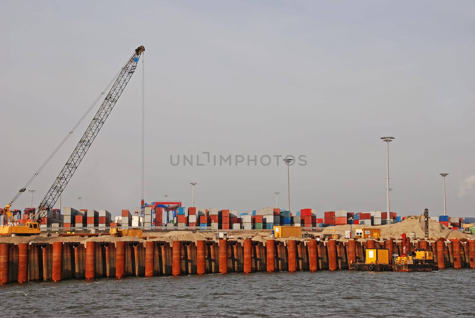 Container yard in the Port of Hamburg