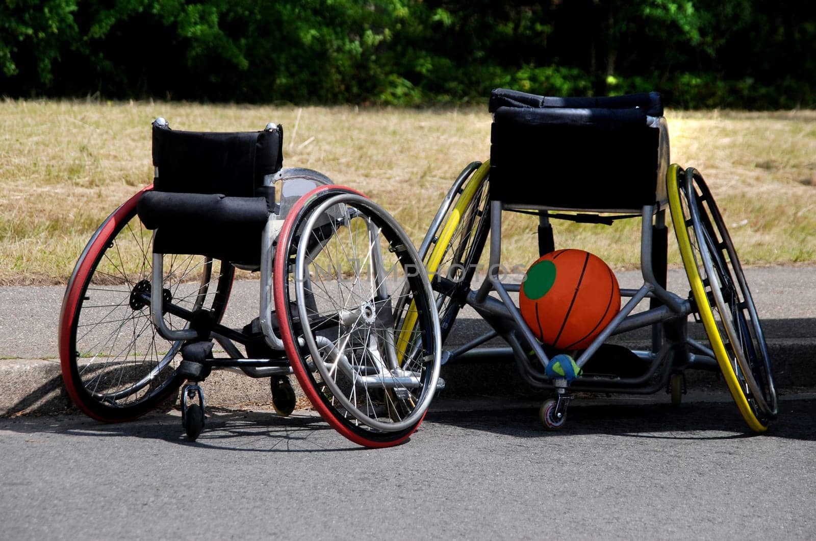 two wheelchairs
