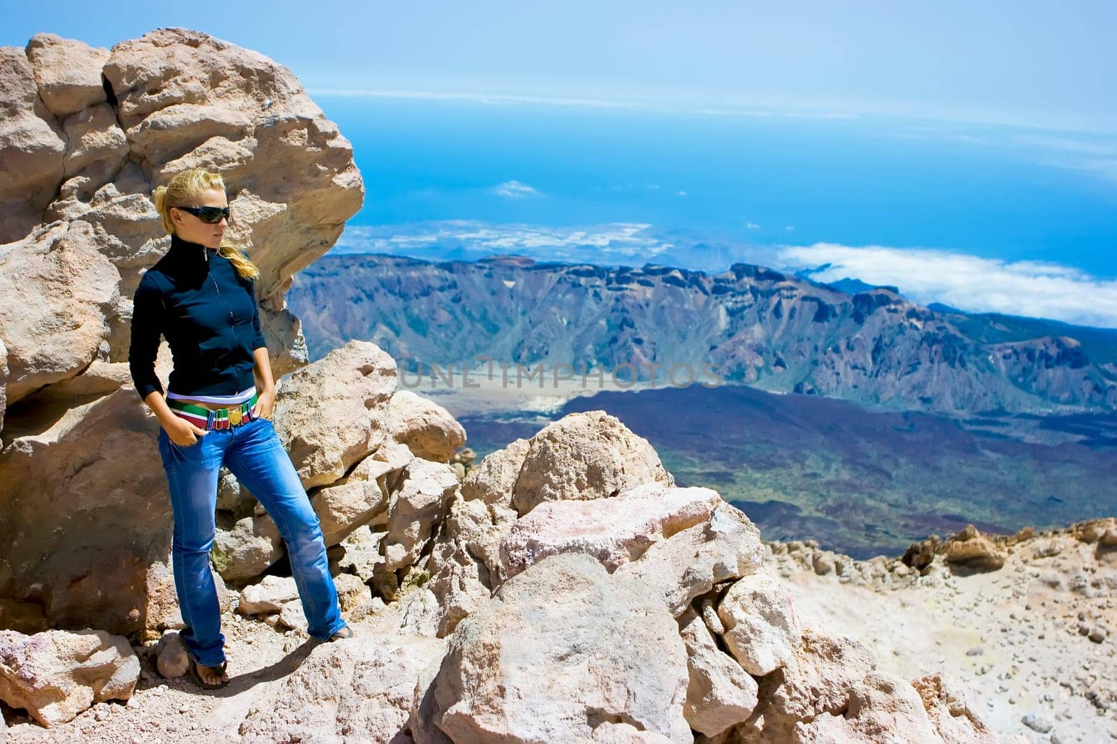 On the top of volcano