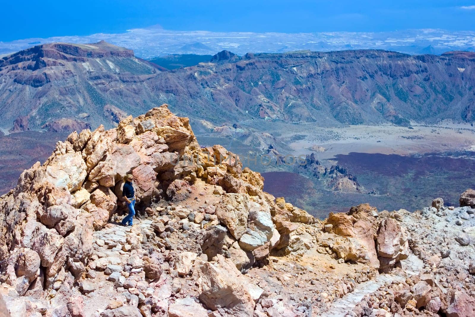 On the top of volcano