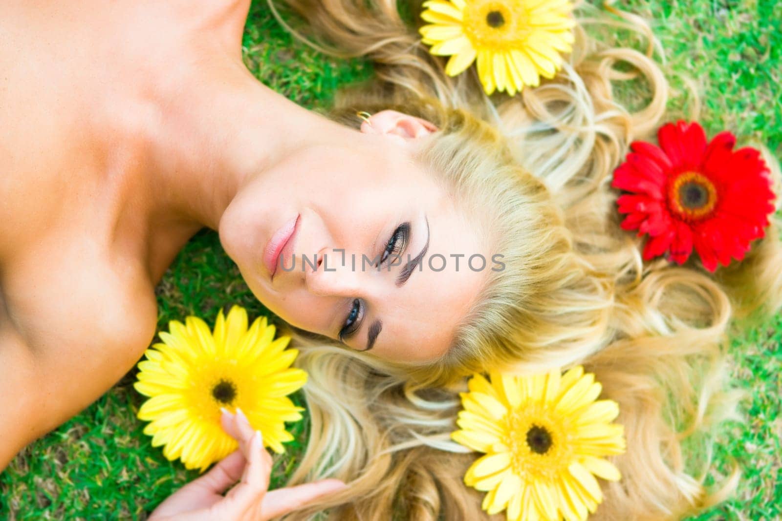 Flowers and blonde