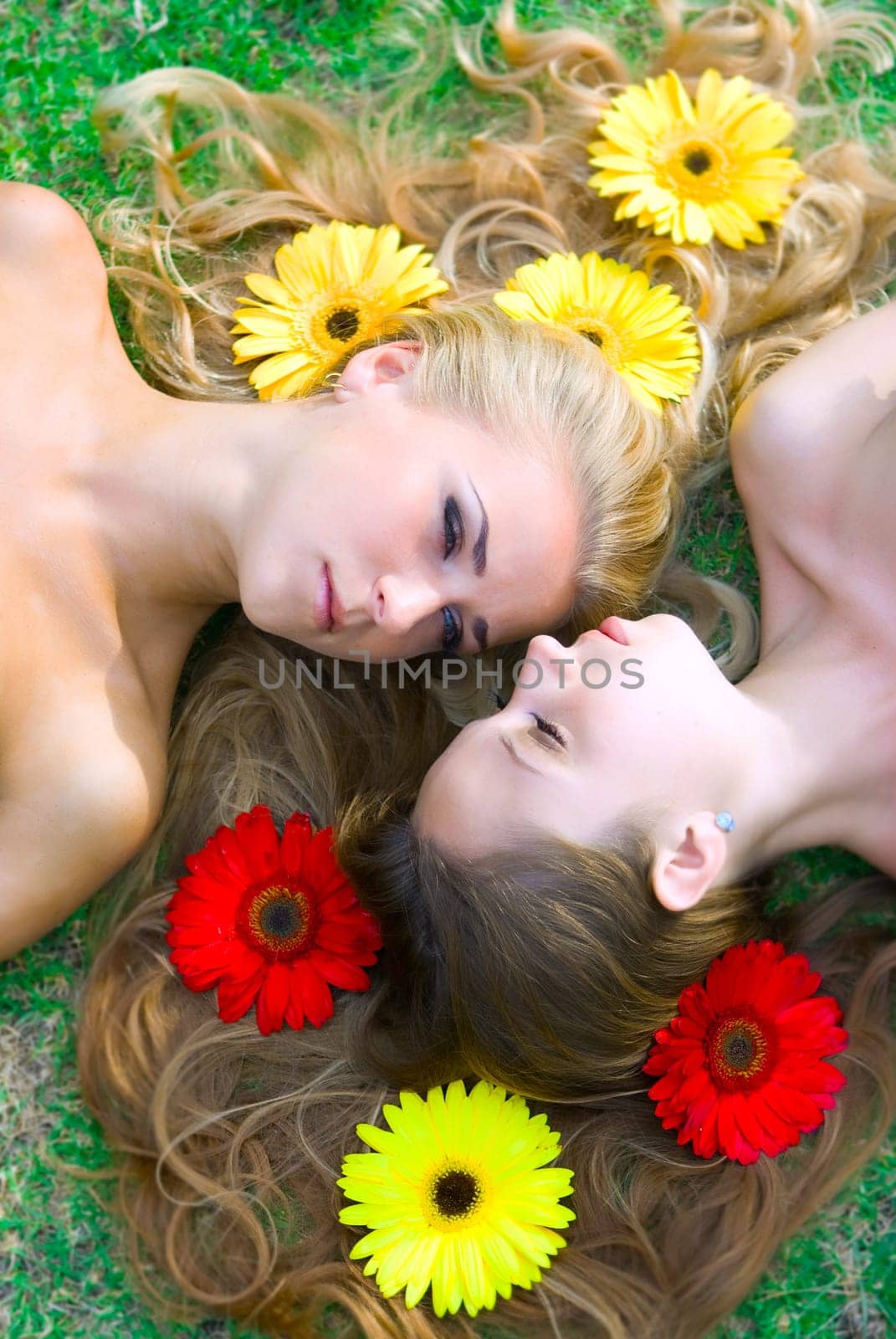 Flowers and blonde