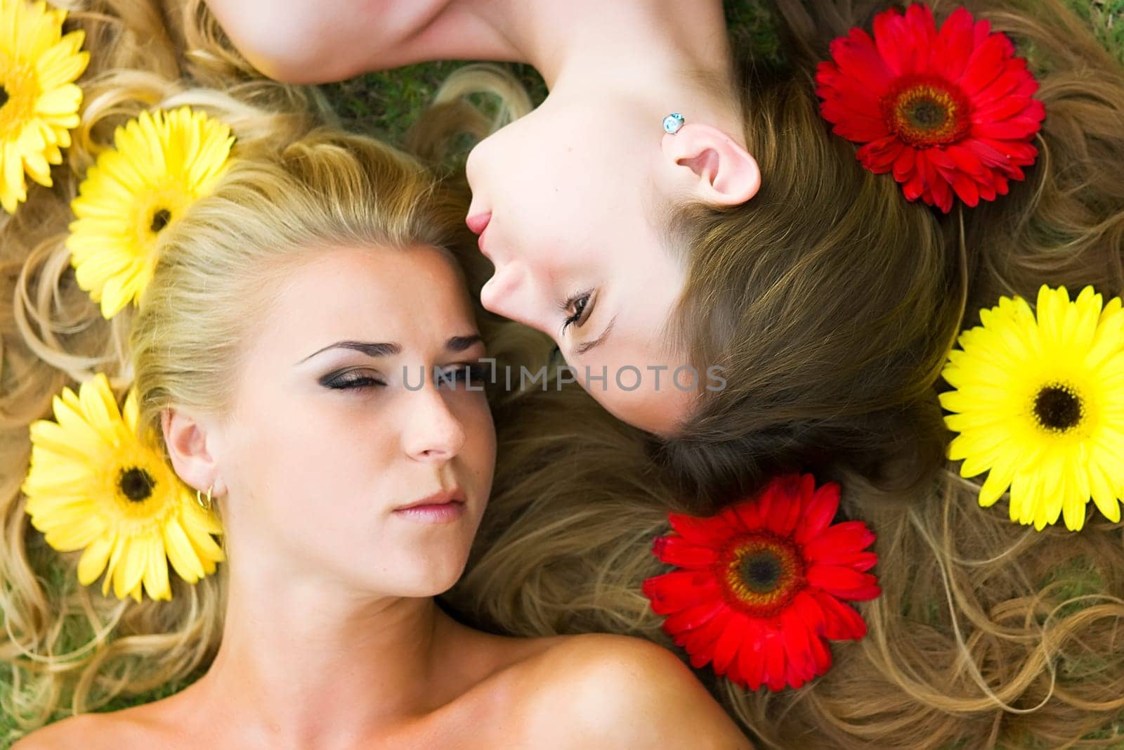 Flowers and blonde