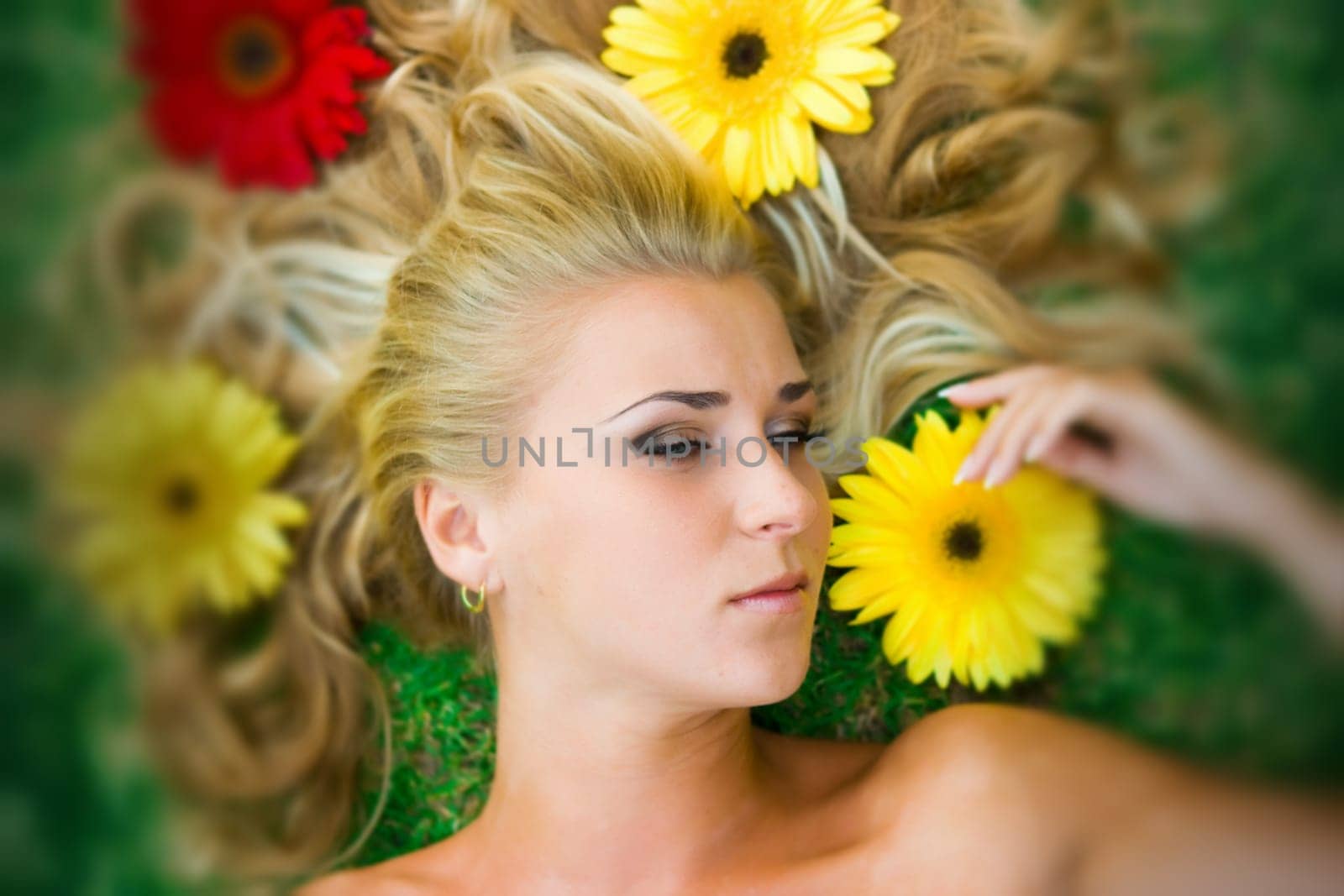 Flowers and blonde
