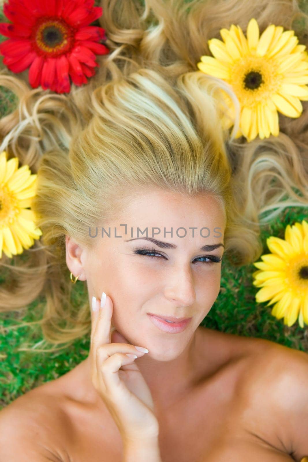 Flowers and blonde