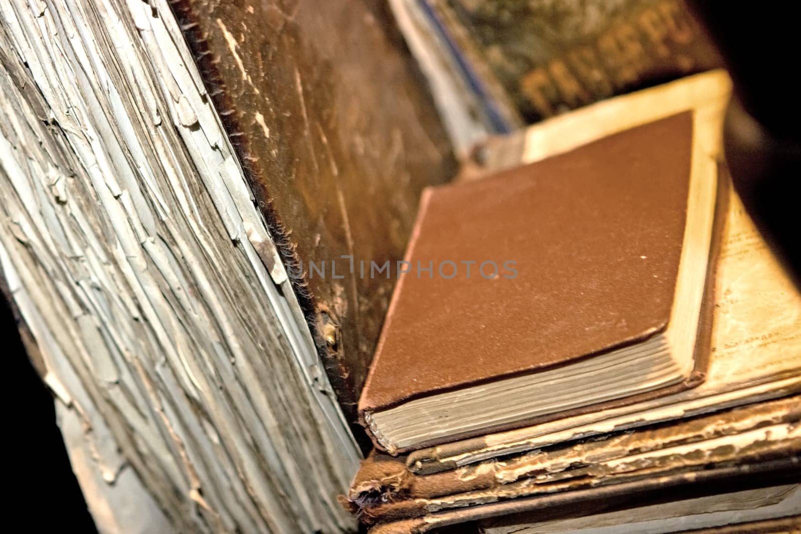Old clock and books